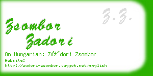 zsombor zadori business card